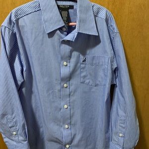 Boys size 10 Nautical dress shirt